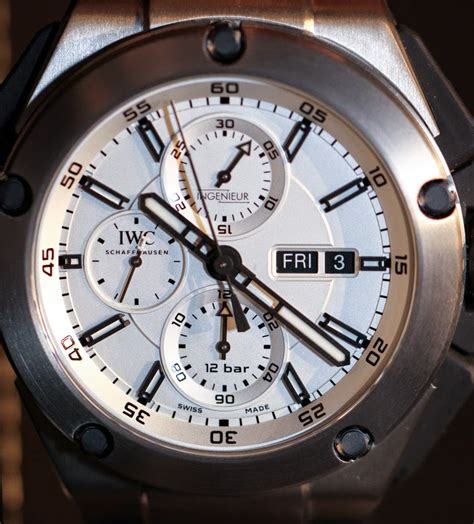 iwc ingenieur titanium double chronograph|iwc schaffhausen chronograph quartz price.